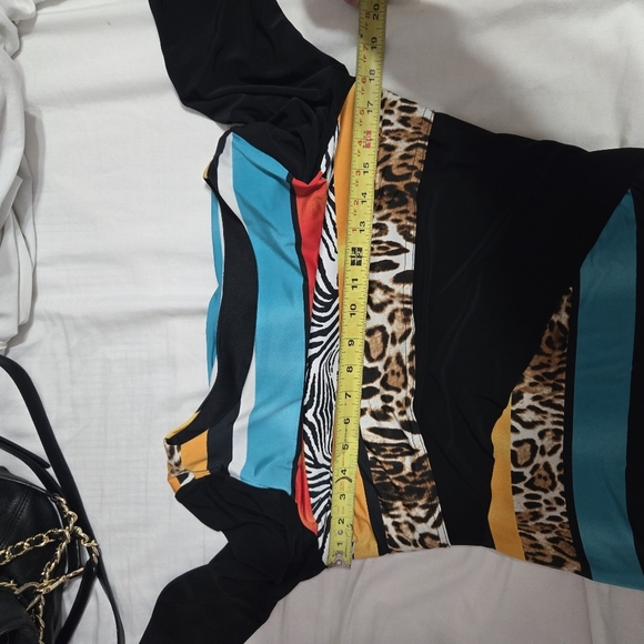 Joseph Ribkoff Colorful Patterned Mini Dress - Picture 10 of 10